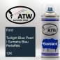 Preview: Ford, Twilight Blue Pearl / Sumatra Blau Perleffekt, 12K: 400ml Sprühdose, von ATW Autoteile West.